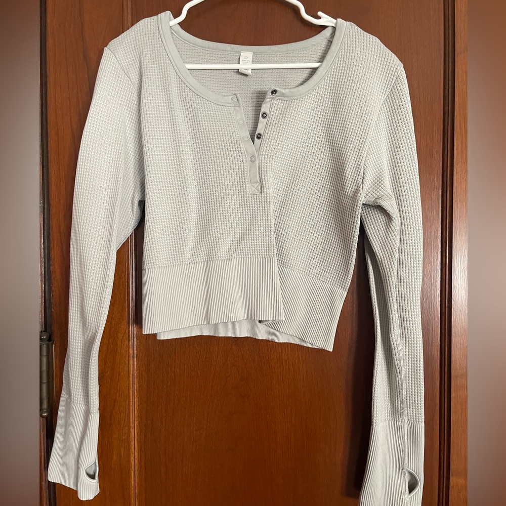 Aerie, off-line waffle knit shirt